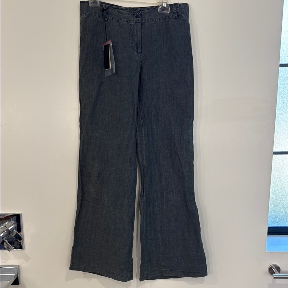 Patrizia Pepe Wide Leg Pants - 100% linen